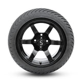 4 x Regar DRIFT-R (Gloss Black) 14'' Golf Cart Alloy Wheels and Tyres