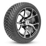 4 x Regar CHAOS 14'' Golf Cart Alloy Wheels and Tyres