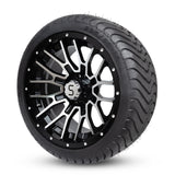 4 x Regar CONQUEST 14'' Golf Cart Alloy Wheels and Tyres