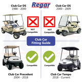 Club Car Precedent Tempo and Onward Golf Cart - Rubber Floor Mat Protector