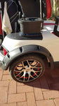 EZGO RXV Guard Flare Kit 4 Golf Cart Fender Set (Widebody Golf Cart)