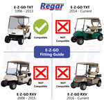 EZGO TXT Golf Cart LED Light Kit Headlight and Tail Light 1996+ 48V Petrol and Electric