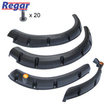 EZGO RXV Guard Flare Kit 4 Golf Cart Fender Set (Widebody Golf Cart)