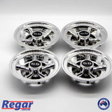 Golf Cart Hub Caps Set 8'' Wheel Covers Cap SS Club Car Yamaha EZGO Golf Buggy
