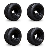 4 x 10'' Golf Cart Wheels and Tyres for Club Car, Yamaha and EZGO 205/50 R10