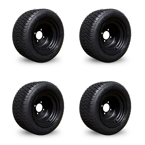 4 x 10'' Golf Cart Wheels and Tyres for Club Car, Yamaha and EZGO 205/50 R10