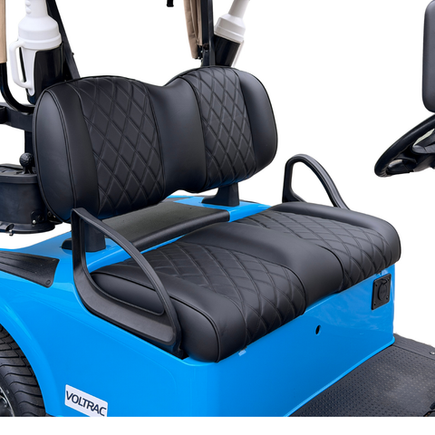 EZGO RXV Luxury Seat Upgrade - BLACK Diamond Stitch