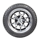 4 x Regar FORCE 12'' Golf Cart Alloy Wheels and Tyres