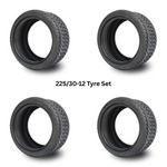 4 x Golf Cart Tyre 225/30-14 for Alloy Wheel Club Car EZGO Yamaha Golf Carts Tires Tyres