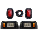 Deluxe Club Car DS Golf Cart LED Light Kit Headlight and Tail Light 1993+ Petrol and Electric