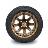 4 x Regar MIRAGE (BRONZE) 12'' Golf Cart Alloy Wheels and Tyres