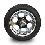 4 x Regar HURRICANE 12'' Golf Cart Alloy Wheels and Tyres