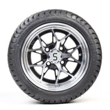 4 x Regar FORCE 12'' Golf Cart Alloy Wheels and Tyres