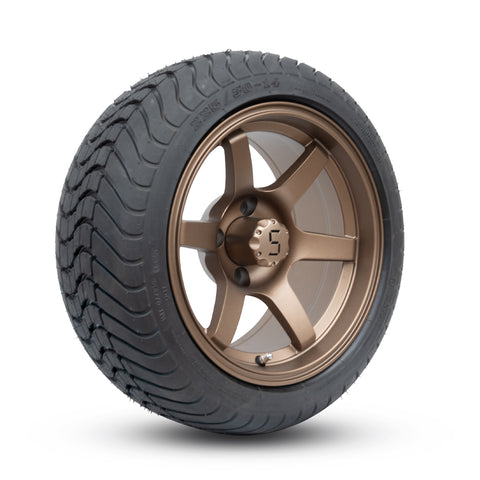 4 x Regar DRIFT-R (Bronze) 14'' Golf Cart Alloy Wheels and Tyres