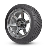 4 x Regar DRIFT-R (Hyper Silver) 14'' Golf Cart Alloy Wheels and Tyres