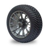 4 x Regar STORM 14'' Golf Cart Alloy Wheels and Tyres