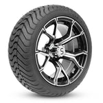 4 x Regar CHAOS 14'' Golf Cart Alloy Wheels and Tyres