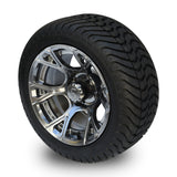 4 x Regar HURRICANE 12'' Golf Cart Alloy Wheels and Tyres
