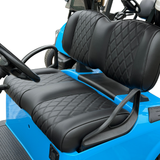 EZGO RXV Luxury Seat Upgrade - BLACK Diamond Stitch
