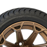 4 x Regar MIRAGE (BRONZE) 12'' Golf Cart Alloy Wheels and Tyres