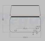 Club Car DS Golf Cart Windscreen Windshield 2000+ ICS CLEAR (4MM)
