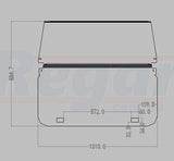 Club Car DS Golf Cart Windscreen Windshield 2000+ ICS CLEAR (4MM)
