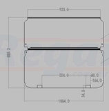 Club Car DS Golf Cart Windscreen Windshield 1989-2000 NON ICS TINTED (4MM)