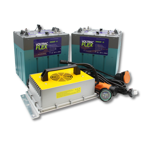 VOLTRAC FLEX Lithium Golf Cart Battery full Conversion Kit - Onboard (EMC, HDK, eCar) 48V Electric