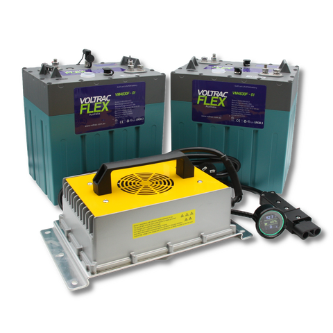 VOLTRAC FLEX Lithium Golf Cart Battery full Conversion Kit - Yamaha G14 G16 G19 G22 G29 48V Electric
