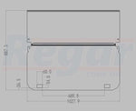 YAMAHA G14 G16 G19 Folding Windscreen Windshield GOLF CART CLEAR (4MM)