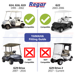 Yamaha G14 G16 G22 Golf Cart DELUXE LED Light Kit Headlight and Tail Light 48V Petrol and Electric