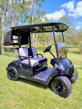 4 x Regar DRIFT-R (Gloss Black) 14'' Golf Cart Alloy Wheels and Tyres