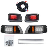 EZGO TXT Golf Cart LED Light Kit Headlight and Tail Light 1996+ 48V Petrol and Electric