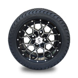 4 x Regar RAZOR 12'' Golf Cart Alloy Wheels and Tyres