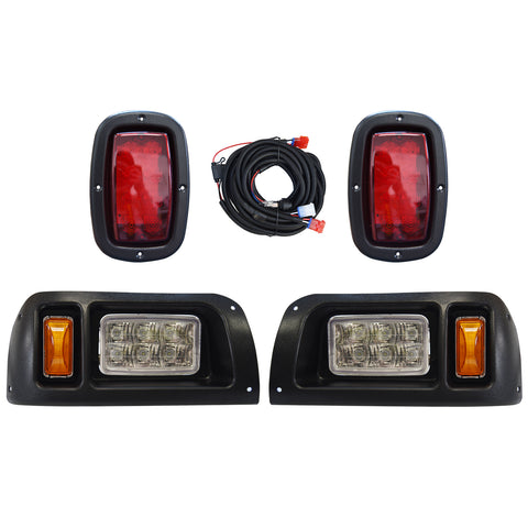 Club Car DS Golf Cart LED Light Kit Headlight and Tail Light 1993+ Petrol and Electric