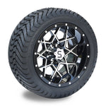 4 x Regar RAZOR 12'' Golf Cart Alloy Wheels and Tyres