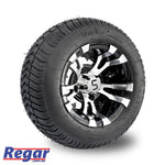 4 X Regar LUNAR 10'' Golf Cart Alloy Wheels and Tyres