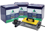 Lithium Golf Cart Battery full Conversion Kit - Club Car Precedent, Tempo, Onward & DS