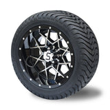 4 x Regar RAZOR 12'' Golf Cart Alloy Wheels and Tyres