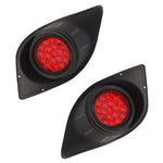 Yamaha G29 Drive Golf Cart LED Light Kit Headlight and Tail Light 2007-2016 Petrol and Electric (Silver Bezel)