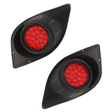 Yamaha G29 Drive Golf Cart LED Light Kit Headlight and Tail Light 2007-2016 Petrol and Electric (Silver Bezel)