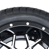 4 x Regar RAZOR 12'' Golf Cart Alloy Wheels and Tyres