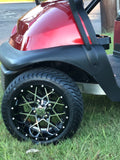 4 x Regar RAZOR 12'' Golf Cart Alloy Wheels and Tyres