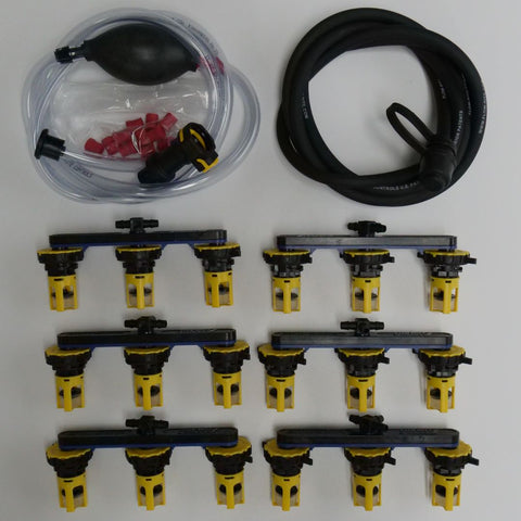 36 volt kit for (6) 6v Batteries with 2.7 inch cell spacing Hand Pump Included