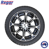 4 x Regar MIRAGE 12'' Golf Cart Alloy Wheels and Tyres