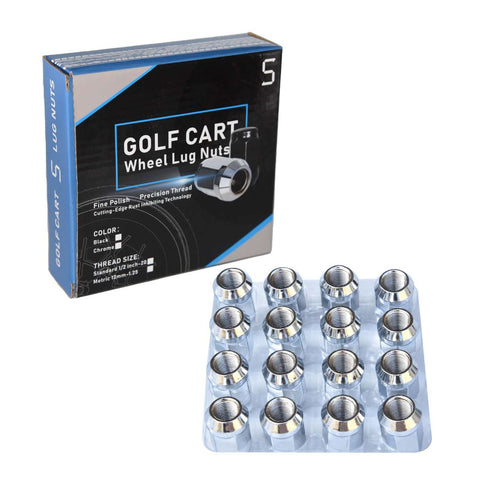 16 x 12mm-1.25 Golf Cart Wheel Lug Nuts METRIC - Yamaha