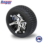 4 x Regar REVENGE 12'' Golf Cart Alloy Wheels and Tyres