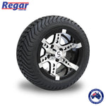 4 x Regar REVENGE 12'' Golf Cart Alloy Wheels and Tyres