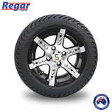 4 x Regar REVENGE 12'' Golf Cart Alloy Wheels and Tyres