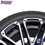 4 x Regar VENOM 12'' Golf Cart Alloy Wheels and Tyres